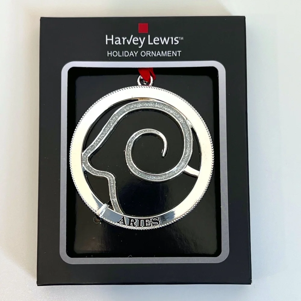 Harvey Lewis ZODIAC ARIES Holiday Ornament New